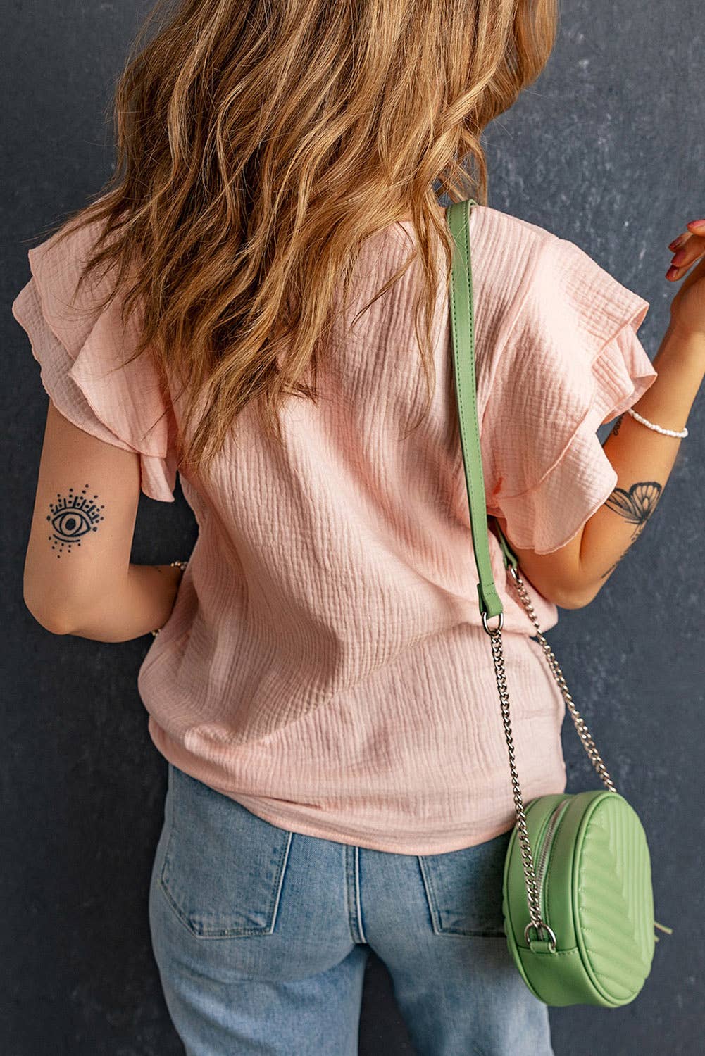 Pink Ruffle Tank