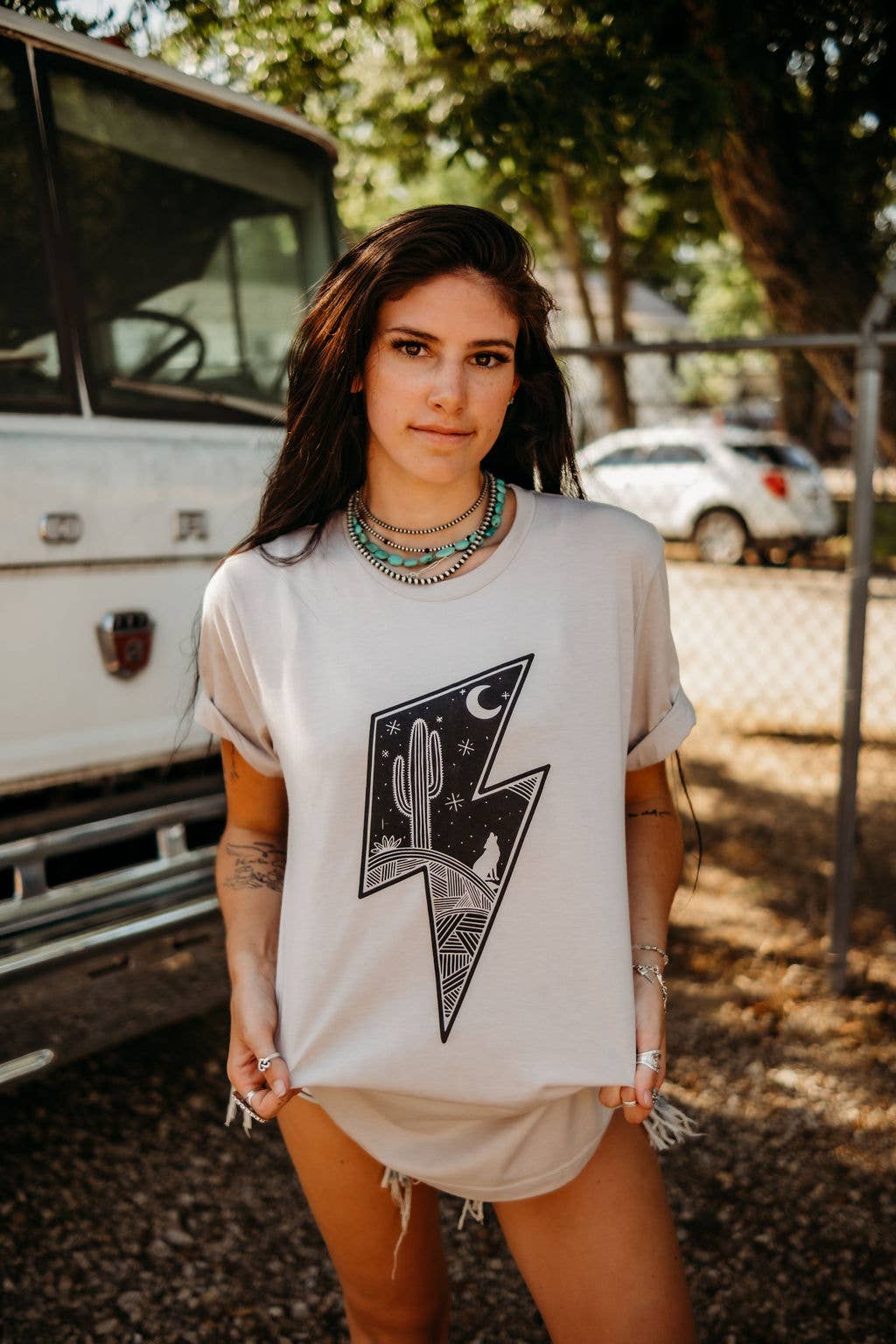 Thunder Bolt Scene Graphic Tee