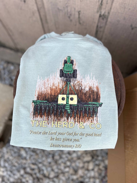 Deuteronomy 8:10 Tractor Tee