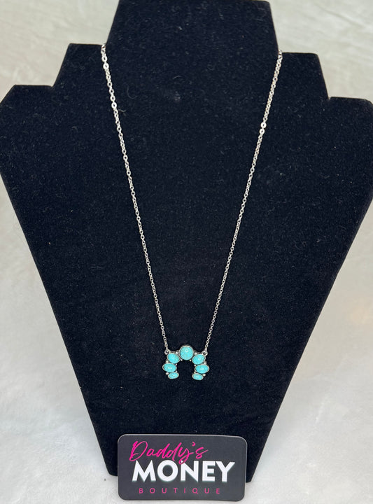 Small Turquoise Squash Necklace