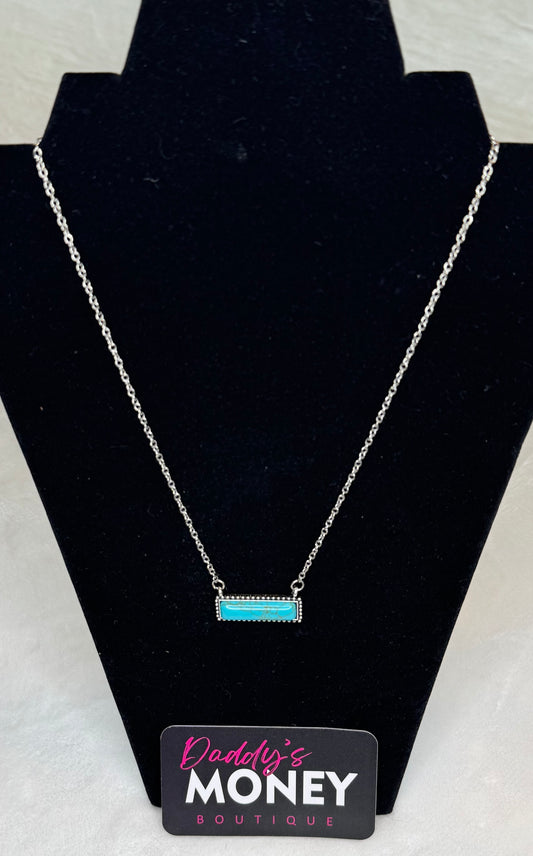 Rectangle Bar Necklace