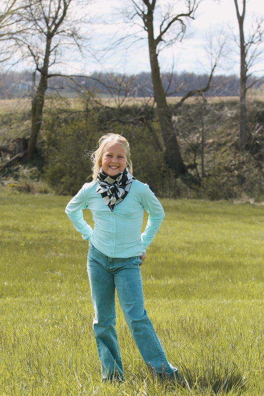 Kid's Light Blue Vented Performance Shirt